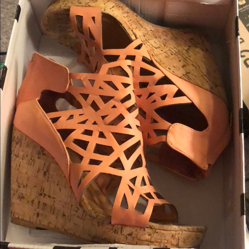 Corral colored Wedge heels